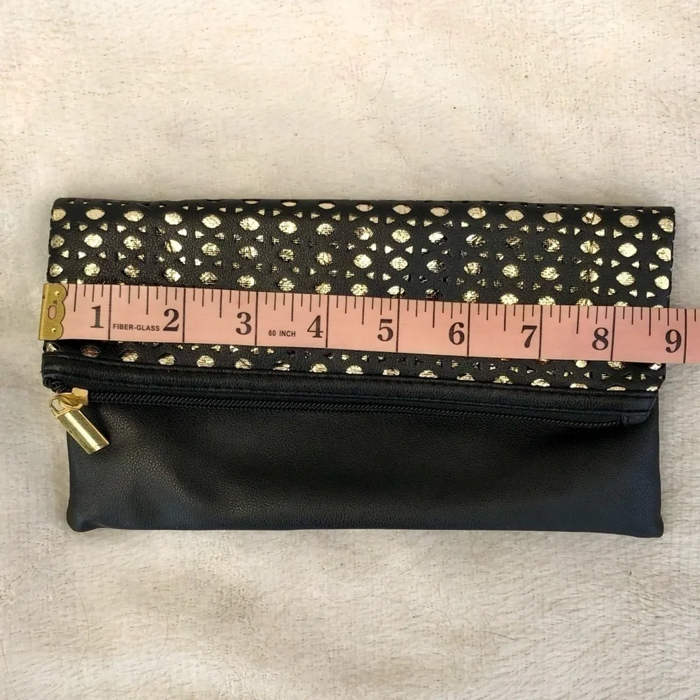 Gold Metallic Clutch Bag